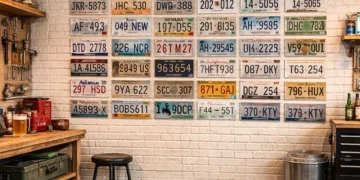 Seasonal Guide to US License Plates for Sale for Garage and Workshop Decor